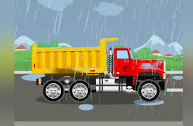 Funny Cars in the City: Red Truck