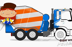 Color with McWheelie: Dr McWheelie Colors Cement Mixer