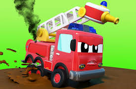 Car City Super: Tom's Garage: Fire Truck Is Stuck in Mud!
