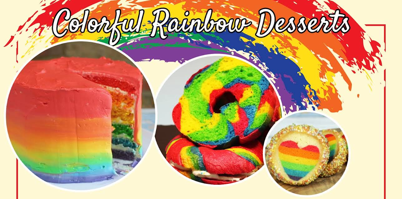 Colorful Rainbow Desserts