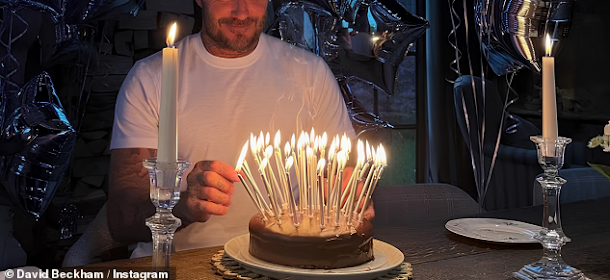David Beckham Celebrates Birthday with Family