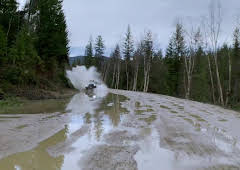 Lastbilschaufförer på småvägar