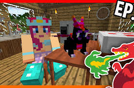 Minecraft Dragon Kingdom by Tankee: Making A House A Home! - Dragon Kingdom Ep.6