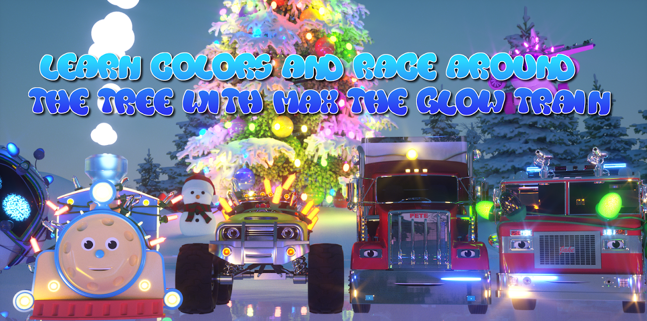 Learn Colors and Race Around the Tree With Max the Glow Train