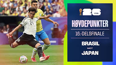 09:00: Fotball-VM 2026 Høydepunkter: 16-delsfinale, Brasil–Japan | NRK 1 | 6/30 2026