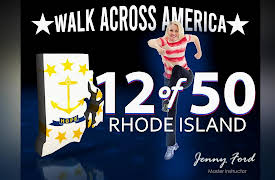 Walk Across America Program 50 Workouts / 50 States with Jenny Ford: 12 of 50 Rhode Island | Walk Across America | Jenny Ford