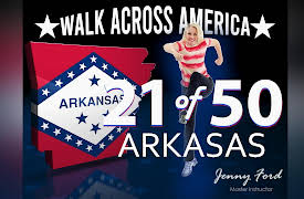 Walk Across America Program 50 Workouts / 50 States with Jenny Ford: 21 of 50 Arkansas | Walk Across America | Jenny Ford