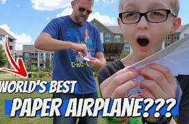 Tankee's Project Fun-A-Loo: World's Best Paper Airplane Challenge