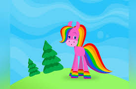 Rainbow Horse Series: Rainbow Horse - Colors All Around (No Dialog)