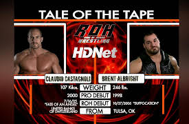 Ring Of Honor Wrestling Season One: Brent Albright vs. Claudio Castagnoli
