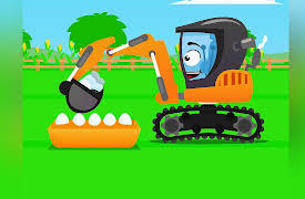 Little Super Cars: Yellow Excavator