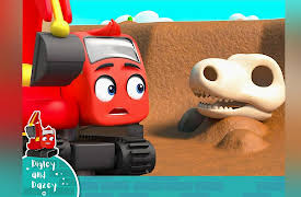 Digley & Dazey - Vehicle Cartoons for Kids (Made by Little Baby Bum): Digging Up Dinosaur Bones
