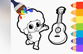 Pinkfong! Coloring with Hogi: Coloring Rachael