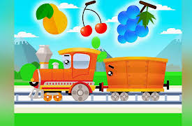 Kids Fun - Learning with Train: Leatning fruits together with the Train