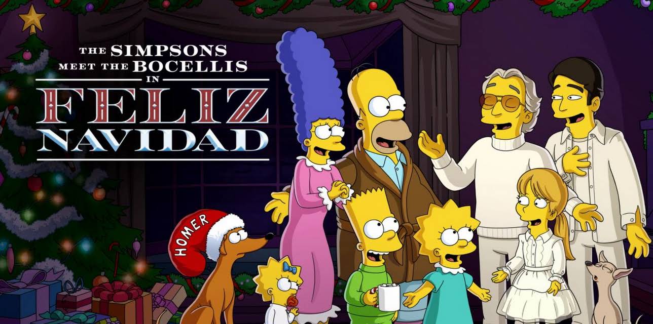 The Simpsons meet the Bocellis in “Feliz Navidad” (2022)