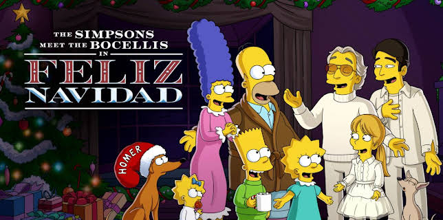 The Simpsons meet the Bocellis in “Feliz Navidad” (2022)