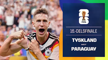 22:30: FIFA Fotball-VM 2026: 16-delsfinale, Tyskland - Paraguay | NRK 1 | 6/29 2026