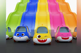Pinkfong! Baby Shark Toy Cars: Baby Shark's Colorful Slide
