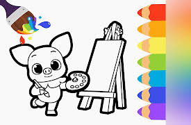 Pinkfong! Coloring with Hogi: Coloring Lila