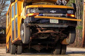 Deathwish: A Twin Turbo School Bus that Does Wheelies