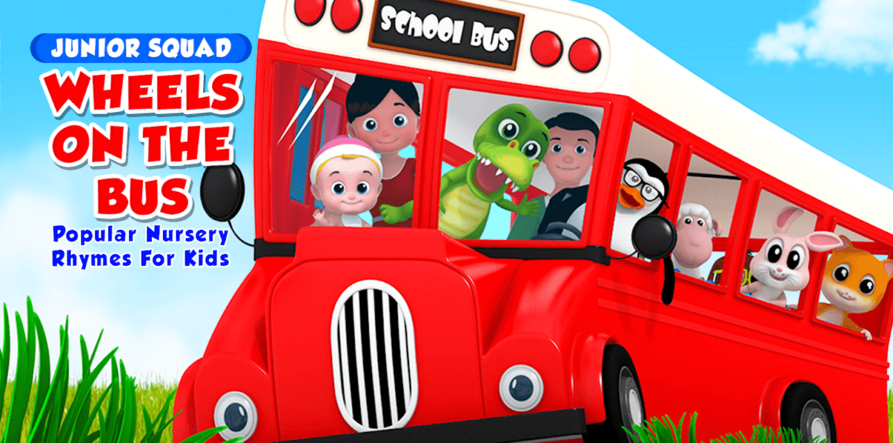 Wheels On The Bus Popular Nursery Rhymes for Kids - Junior Squad