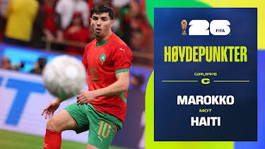 09:30: Fotball-VM 2026 Høydepunkter: Marokko–Haiti | NRK 1 | 6/25 2026