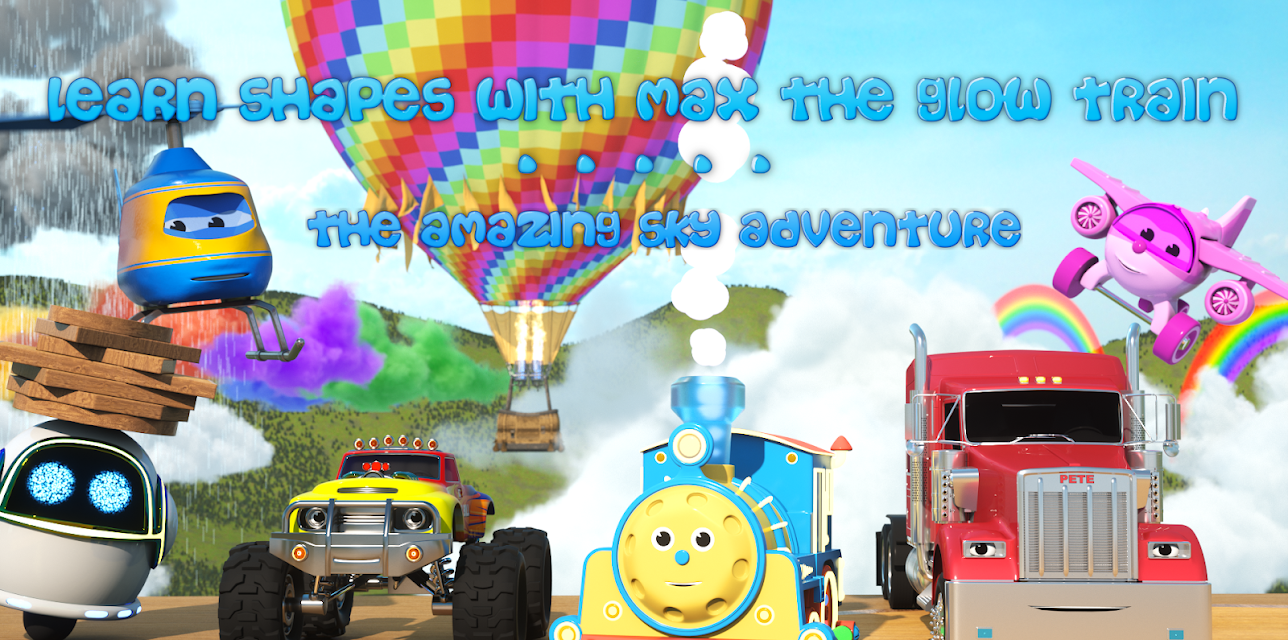 Learn Shapes with Max the Glow Train | The Amazing Sky Adventure