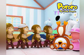 Pororo NEW Nursery Rhymes: Five little monkeys