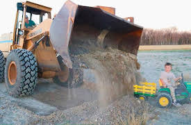 Hudson's Playground: Digging for Toys in the Dirt With Tractors and Tools!