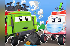 Tom the Tow Truck - InvenTom: Take a Bath / Learn Shapes / The Monster Truck Bull / Pikachu saves CarCity