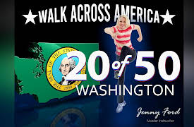 Walk Across America Program 50 Workouts / 50 States with Jenny Ford: 20 of 50 Washington | Walk Across America | Jenny Ford