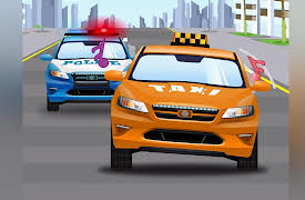 Funny Cars: Yellow Taxi and the Police Car