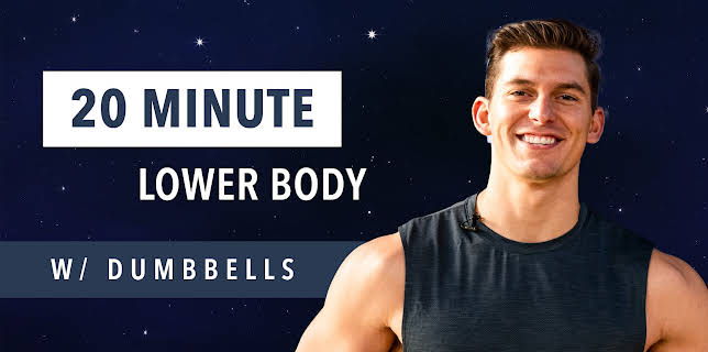 Tanner Courtad: Future Self Workouts - 20 Minute Lower Bodyweight Only with Dumbbells (2025)