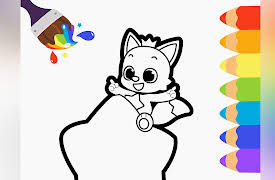 Pinkfong! Coloring with Hogi: Coloring Pinkfong