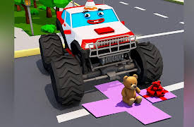 3D Cars Stories: Monster Truck's birthday