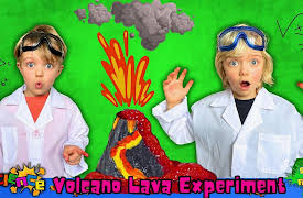 Sky and Finn: Science - Volcano Lava Experiment