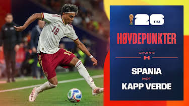 09:00: Fotball-VM 2026 Høydepunkter: Spania–Kapp Verde | NRK 1 | 6/16 2026