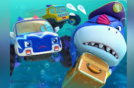 BabyBus - Monster Cars Go!: Monster Police Cars and Pirate Shark