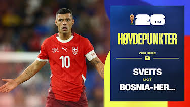 09:10: Fotball-VM 2026 Høydepunkter: Sveits–Bosnia-Hercegovina | NRK 1 | 6/19 2026