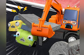 Tayo Heavy Vehicle Rangers Songs: Mega & Hank! Save the City