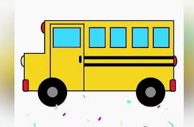 Ria Rabbit Drawing For Kids: Learn To Draw A School Bus