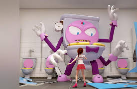 Miniforce Super Dino Power: The Clean Toilet Monster