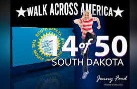 Walk Across America Program 50 Workouts / 50 States with Jenny Ford: 14 of 50 South Dakota | Walk Across America | Jenny Ford