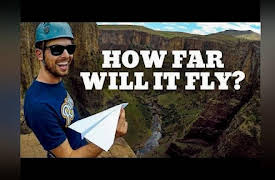 How Ridiculous: We Threw Paper Airplanes Off A 200m Cliff