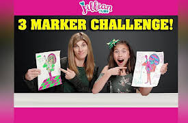 JillianTubeHD: Disney Character 3 Marker Challenge
