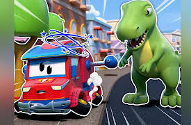 Car City : Dino Drives!: Spidey Size / Dino Trouble