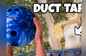 How Ridiculous: Can DUCT TAPE Stop a BOWLING BALL from 45m?