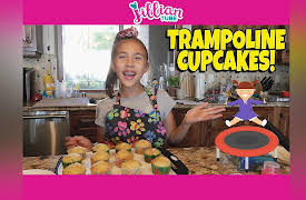 JillianTubeHD: Baking Trampoline Cupcakes with Jillian!