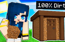 ItsFunneh: Build Battles in Minecraft With KREW: Minecraft but I can only BUILD with Dirt!
