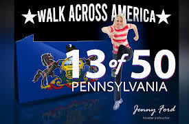 Walk Across America Program 50 Workouts / 50 States with Jenny Ford: 13 of 50 Pennsylvania | Walk Across America | Jenny Ford